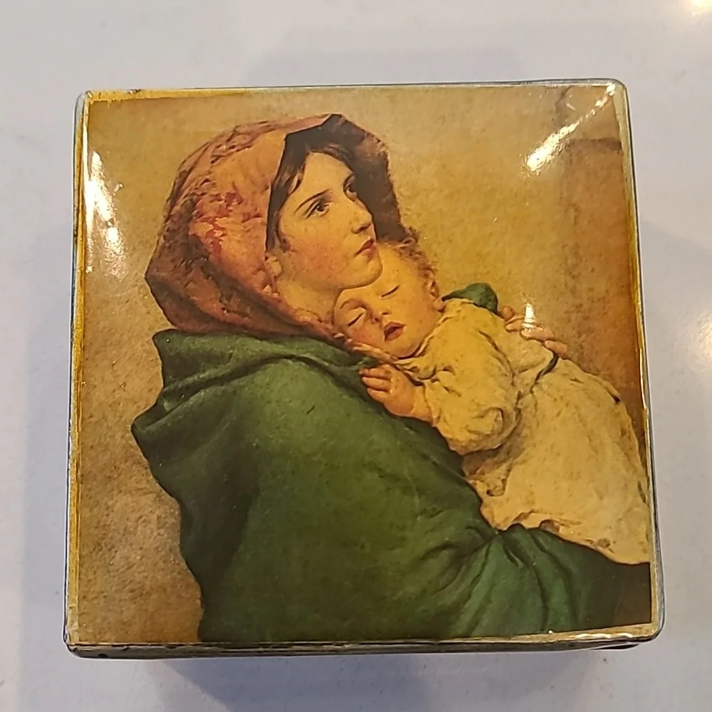 Madonna and Child Vintage Trinket Box